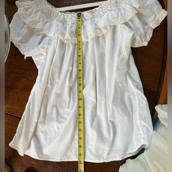 Vintage handmade peasant blouse, size 4-6 - Picture 4 of 7